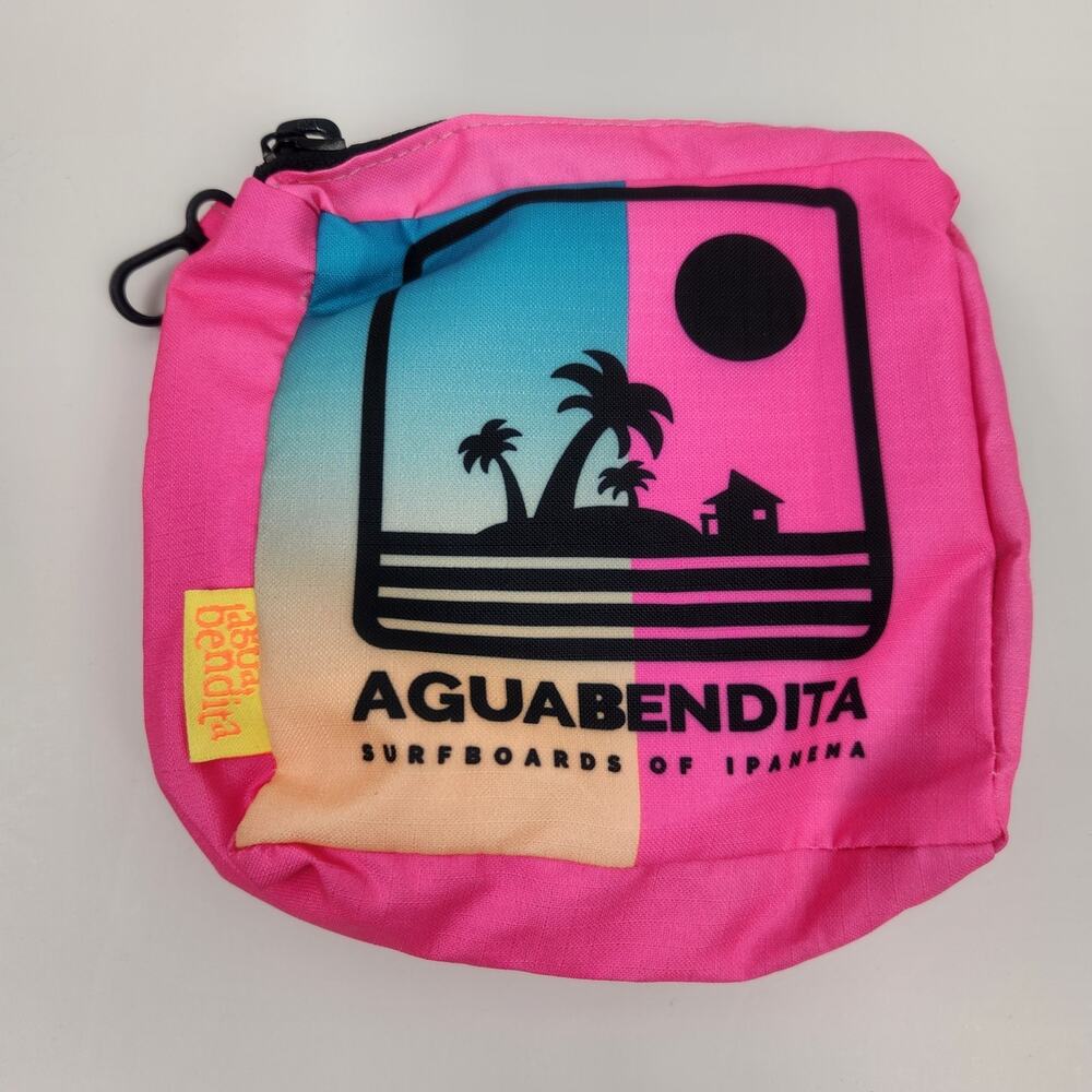 Agua Bendita Small Keychain Bag Pink 6"x6"